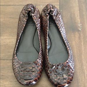 Snakeskin TB flats